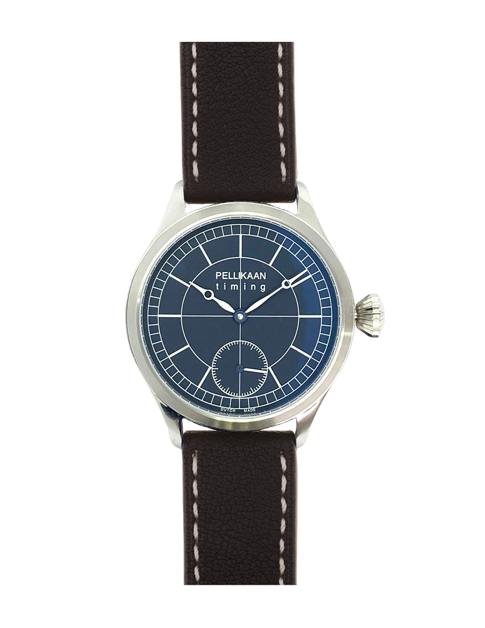 Pellikaan Timing Midnight Sky Heren Horloge Zwarte Band